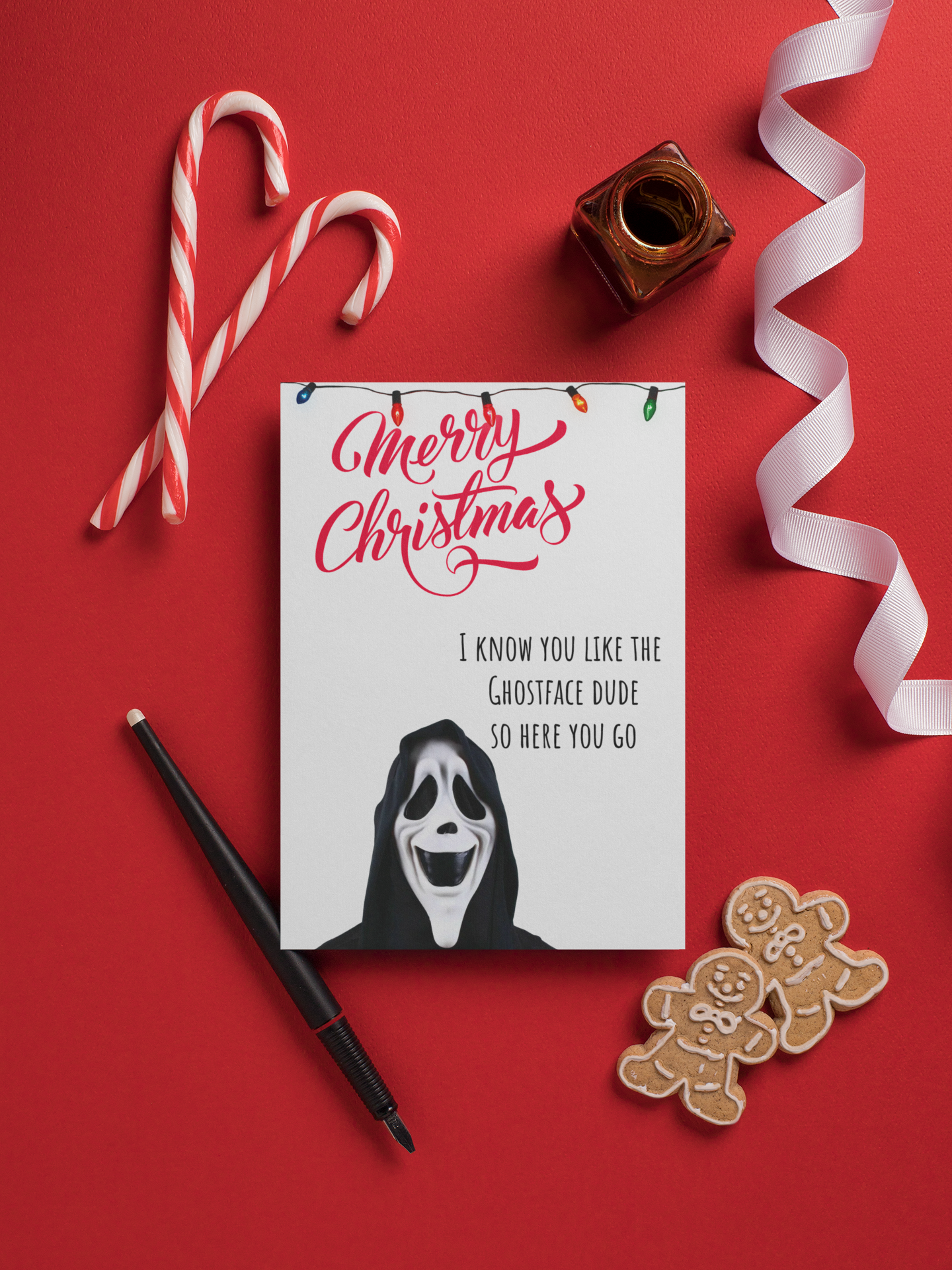 Ghost Guy Christmas Card