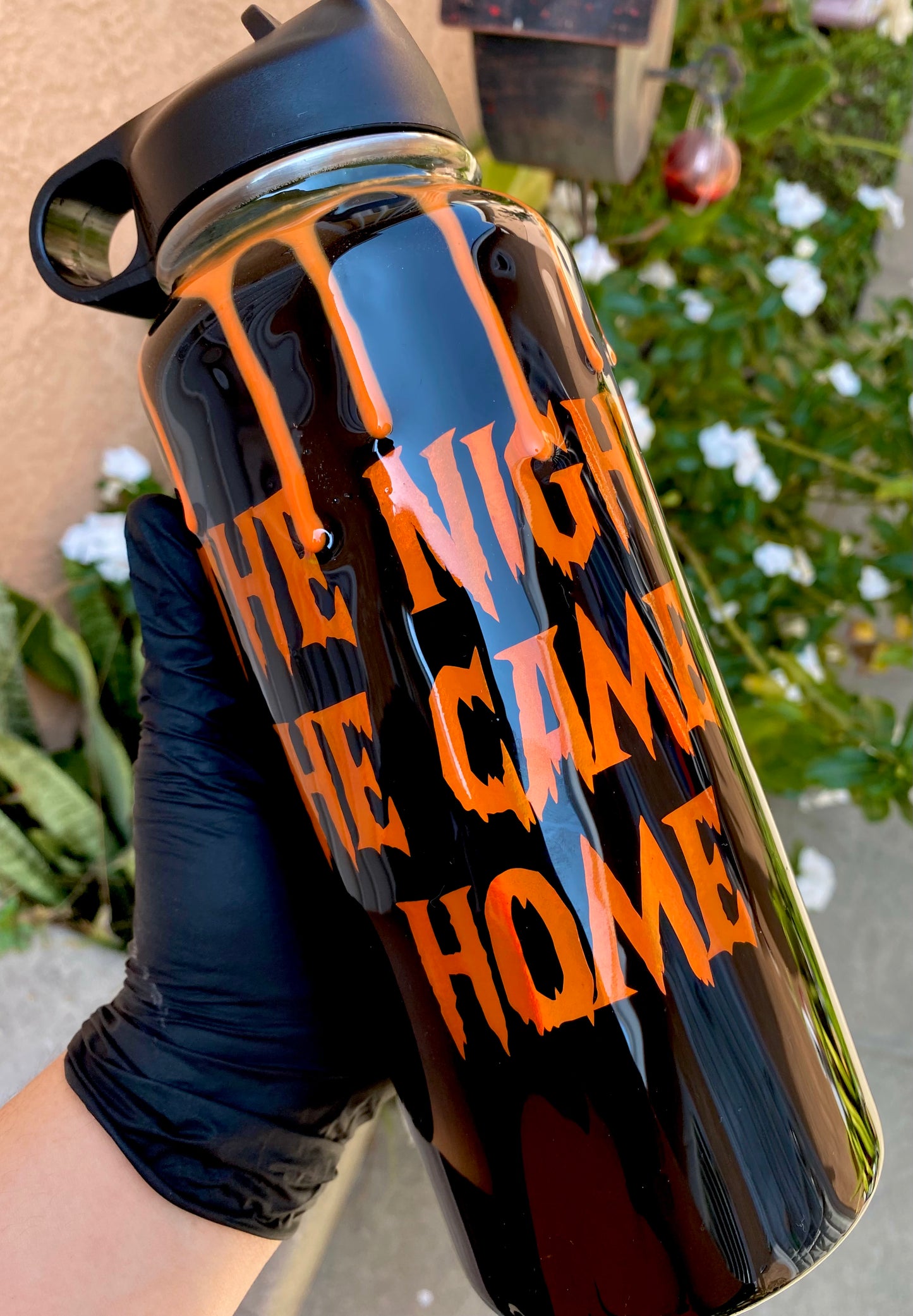 "The Night He Home" Water Bottle