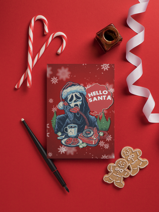 Hello Santa Christmas Card