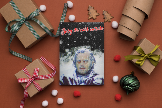 Cold Outside Christmas Card