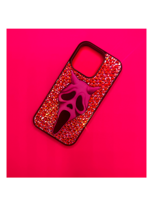 Pink Devil Rhinestoned Case