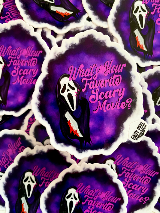 What's Your Favorite Scary Movie?  Sticker